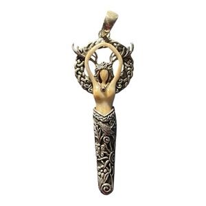 Gryphon’s Moon Sterling Silver Forest Goddess Pendant